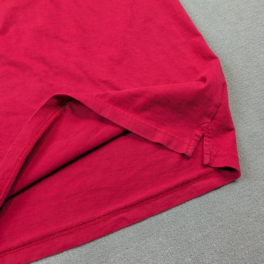 True Religion Polo XL Mens Red Black Buddha Logo Graphic Y2K Cotton Short Sleeve